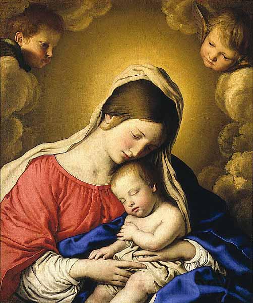 Giovan Battista Salvi Sassoferrato Madonna and Child